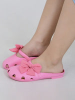 Load image into Gallery viewer, Heleey Pink Flats with Bow Dot Design SC-07