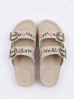 Load image into Gallery viewer, Heleey Blossom Buckle Comfort Slides