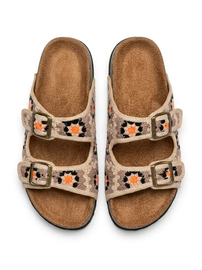 Heleey Terra Bloom Buckle Slides
