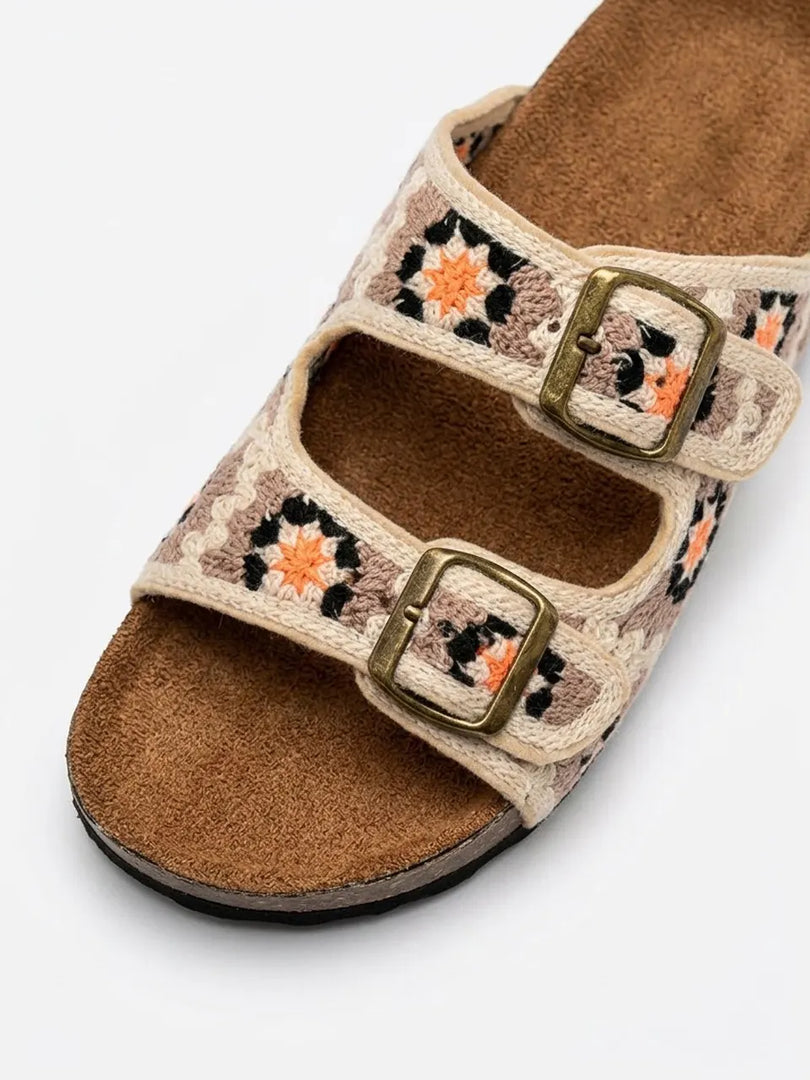 Heleey Terra Bloom Buckle Slides