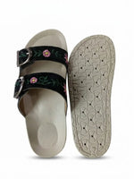 Load image into Gallery viewer, Heleey Midnight Blossom Comfort Slides