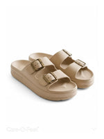 Load image into Gallery viewer, Heleey Ivory Luxe Buckle Slides