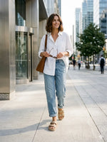 Load image into Gallery viewer, Heleey Ivory Luxe Buckle Slides