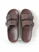 Load image into Gallery viewer, Heleey Cocoa Classic Buckle Slides