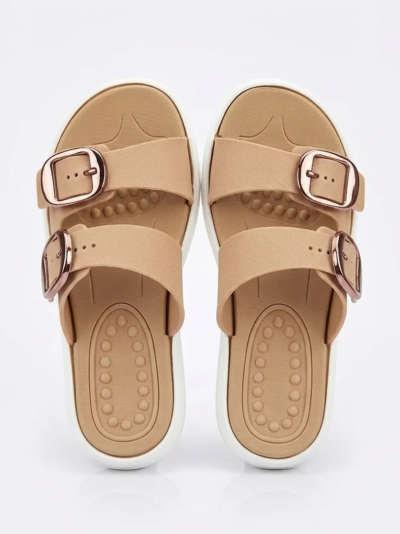 Heleey Sand Luxe Comfort Slides