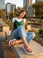 Load image into Gallery viewer, Heleey Rosewood Comfort Buckle Slides