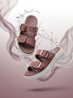 Load image into Gallery viewer, Heleey Rosewood Comfort Buckle Slides