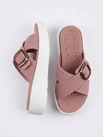 Load image into Gallery viewer, Heleey Blush Radiance Buckle Slides