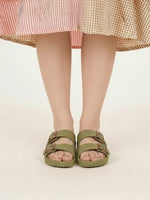 Load image into Gallery viewer, Heleey Olive Ease Slides
