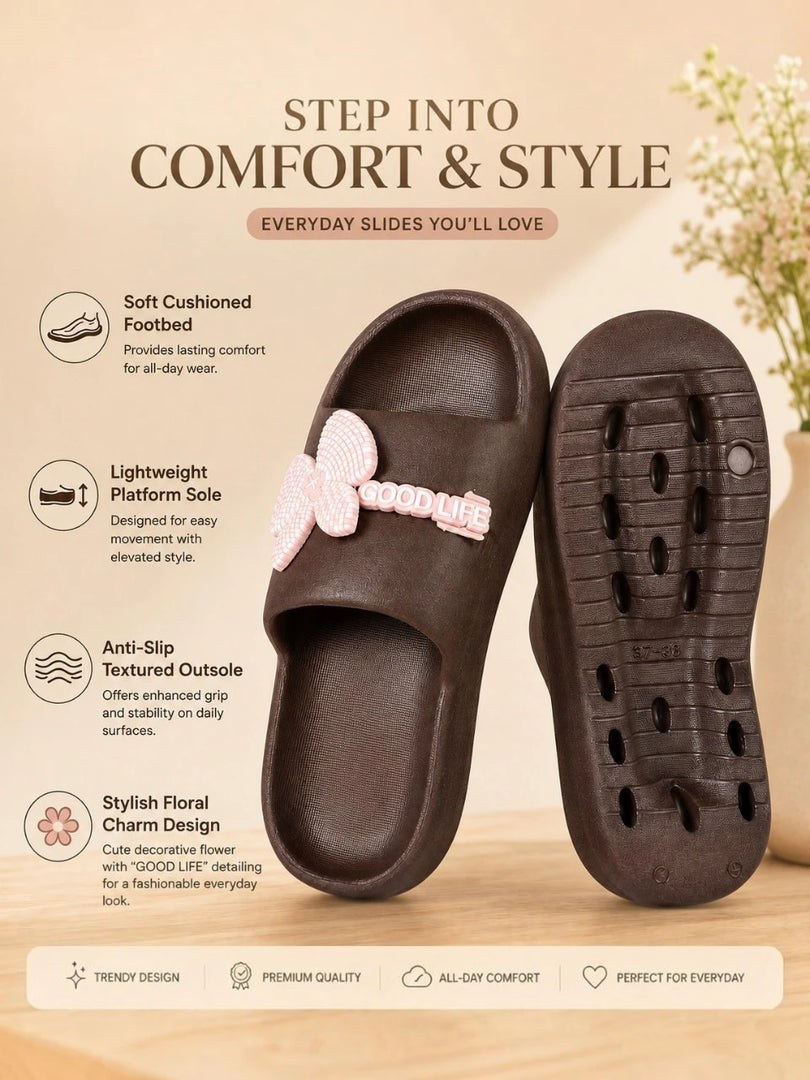 Heleey Butterfly Bliss Comfort Slides