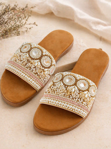 Pearl Luxe Slides