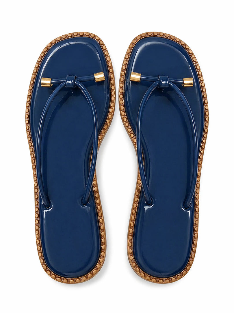 Midnight Gloss Flip-Flops