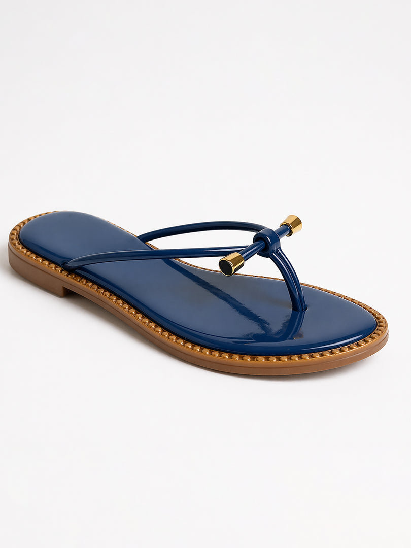 Midnight Gloss Flip-Flops