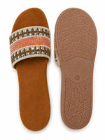 Load image into Gallery viewer, Blush Glow Embellished Slides