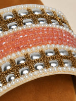 Load image into Gallery viewer, Blush Glow Embellished Slides